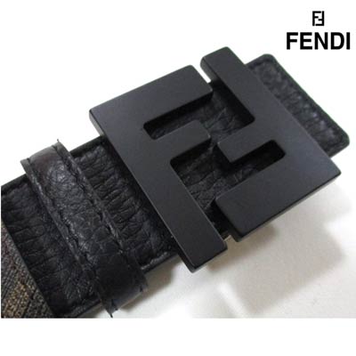 楽天市場】フェンディ FENDI メンズ 小物 ベルト レザーベルト ロゴ黒