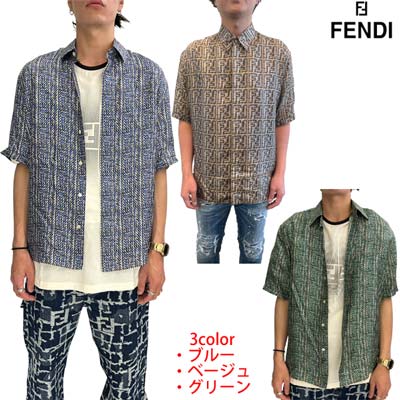 楽天市場】フェンディ FENDI シャツ メンズ 半袖 カジュアルシャツ
