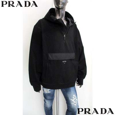 楽天市場】PRADA プラダ パーカー フーディ メンズ フロント