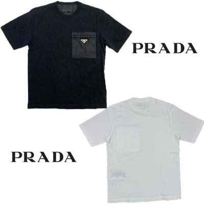 楽天市場】PRADA プラダ Tシャツ メンズ 半袖 ロゴT トップス 2色展開