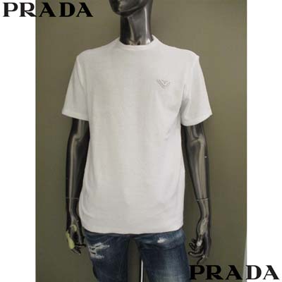 楽天市場】PRADA プラダ 半袖Tシャツ メンズ カットソー コットン