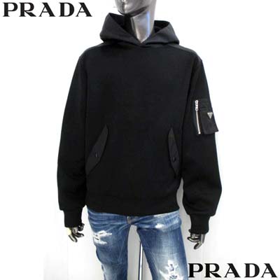 楽天市場】PRADA プラダ パーカー メンズ フーディ スウェット 左腕