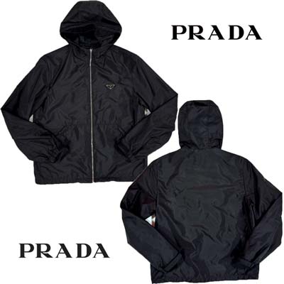 楽天市場】PRADA プラダ ジャケット メンズ アウター ブルゾン 左胸