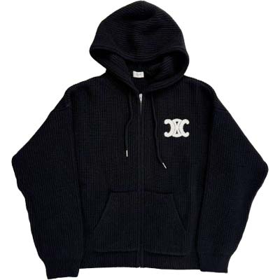 楽天市場】CELINE セリーヌ セーター メンズ フードニット パーカー