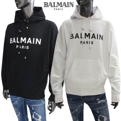 楽天市場】バルマン BALMAIN メンズ トップス パーカー フーディ ロゴ
