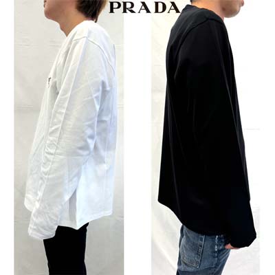 楽天市場】プラダ PRADA メンズ トップス ロンT Tシャツ 長袖 ロングT