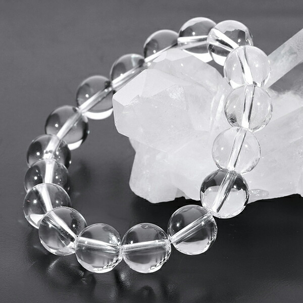 楽天市場】高品質 水晶 ブレスレット 10mm 16〜17cm S〜M サイズ 天然