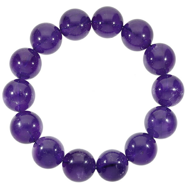 楽天市場】アメジスト ウルグアイ産 ブレスレット 大玉 17mm 20.5cm