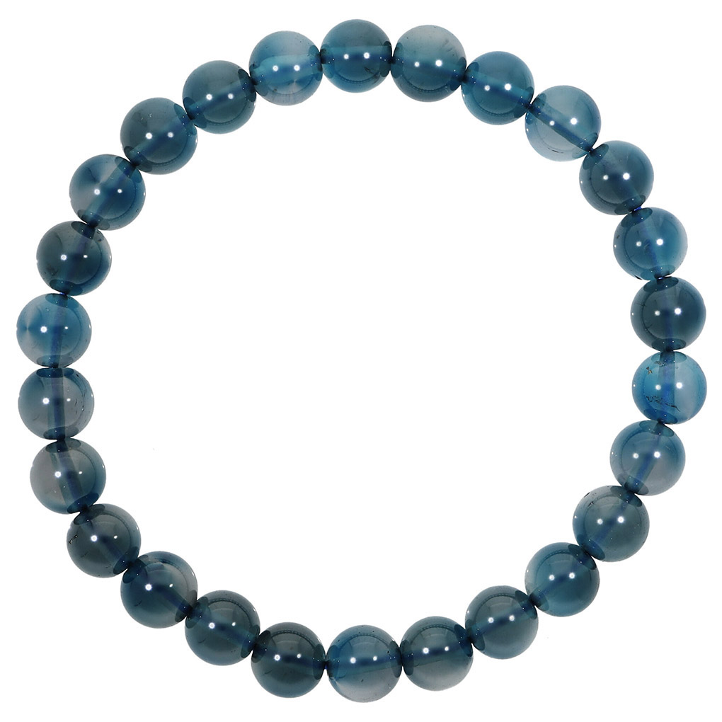 楽天市場】ロンドンブルートパーズ 高品質 ブレスレット 7.5mm 18.5cm