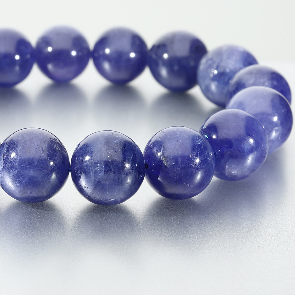 楽天市場】タンザナイト ブレスレット 13.2mm 19cm メンズ L