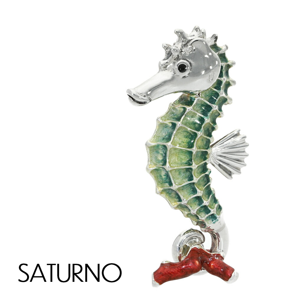 楽天市場】サツルノ タツノオトシゴ オブジェ Lサイズ シルバー925