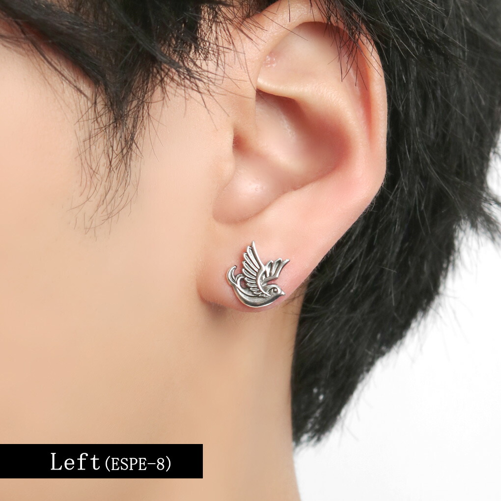 楽天市場】Es オールドスクールタトゥー スワロー ピアス 1P 片耳用