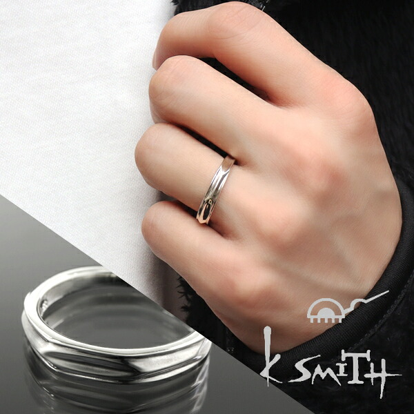 楽天市場】K-SMITH シンプル 槌目 リング 11〜21号 シルバー