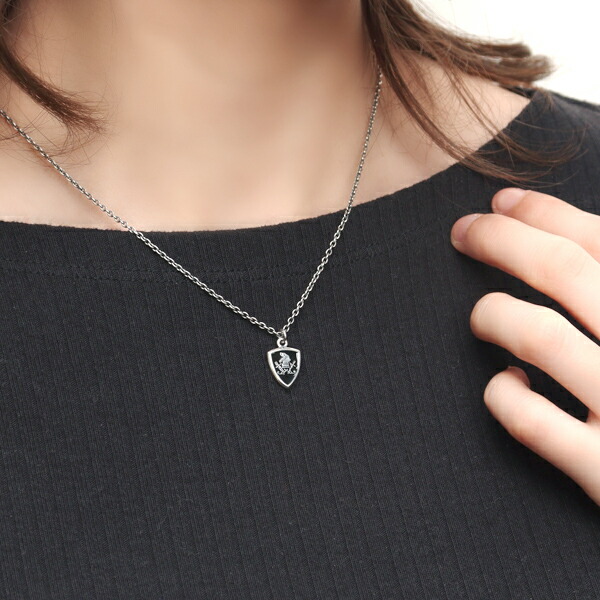 楽天市場】PUERTA DEL SOL ロゴ エンブレム ネックレス シルバー