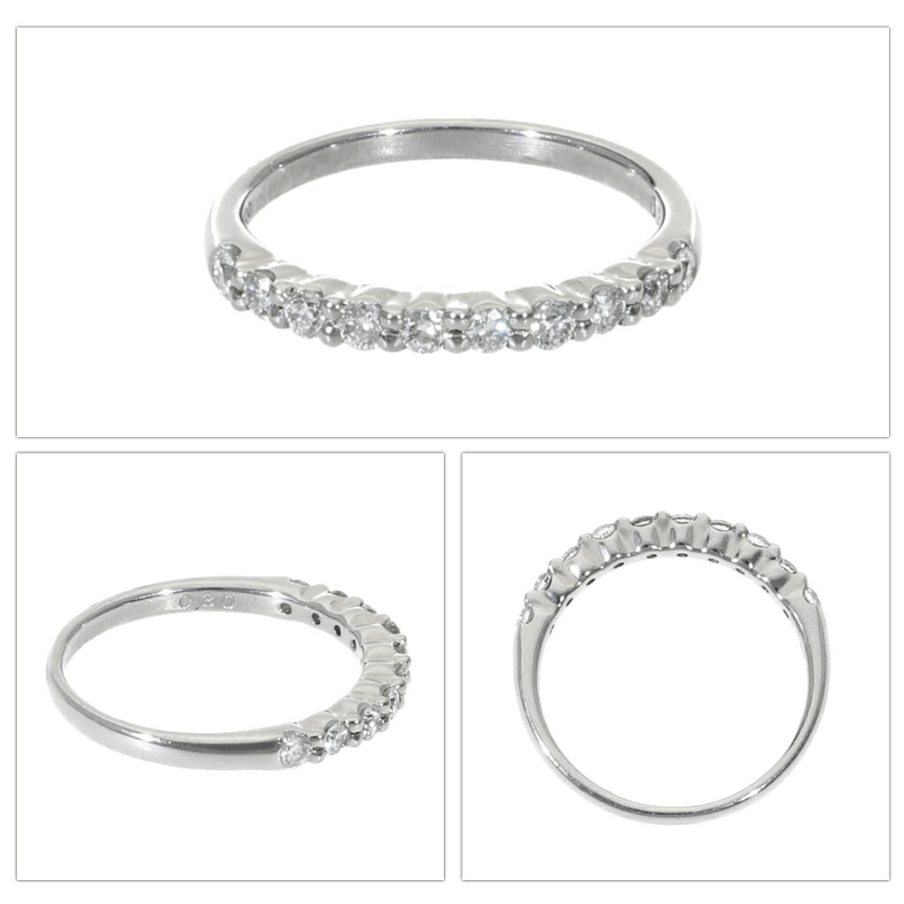 楽天市場】スイートテンダイヤモンド シンプル プラチナ リング 11号