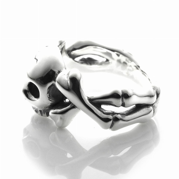 楽天市場】PUERTA DEL SOL メメントモリ 骨 ボーン スカル リング(7号