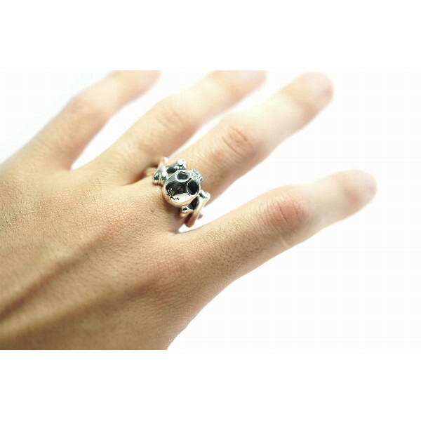楽天市場】PUERTA DEL SOL メメントモリ 骨 ボーン スカル リング(7号