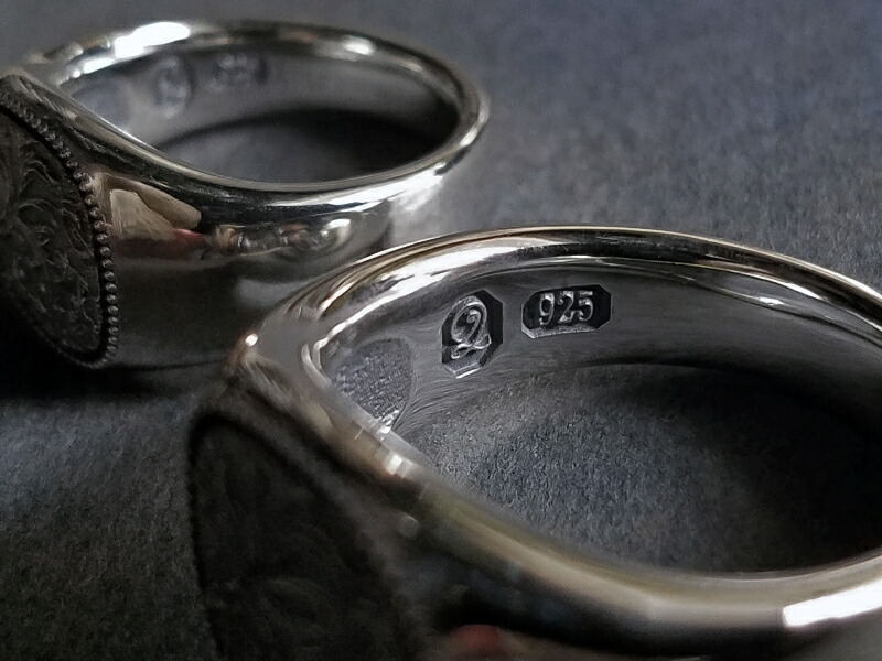 楽天市場】Quetzal スクロールシグネットリング リング 7号〜17号