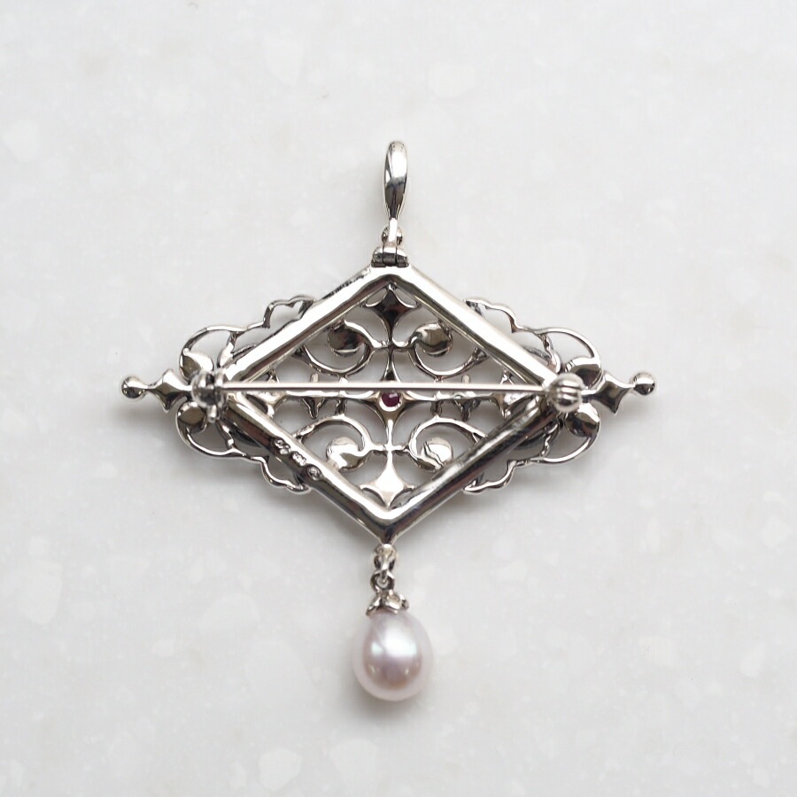 碌山 ROKUZAN ヴィンテージ ブローチ ペンダントトップ セット 925