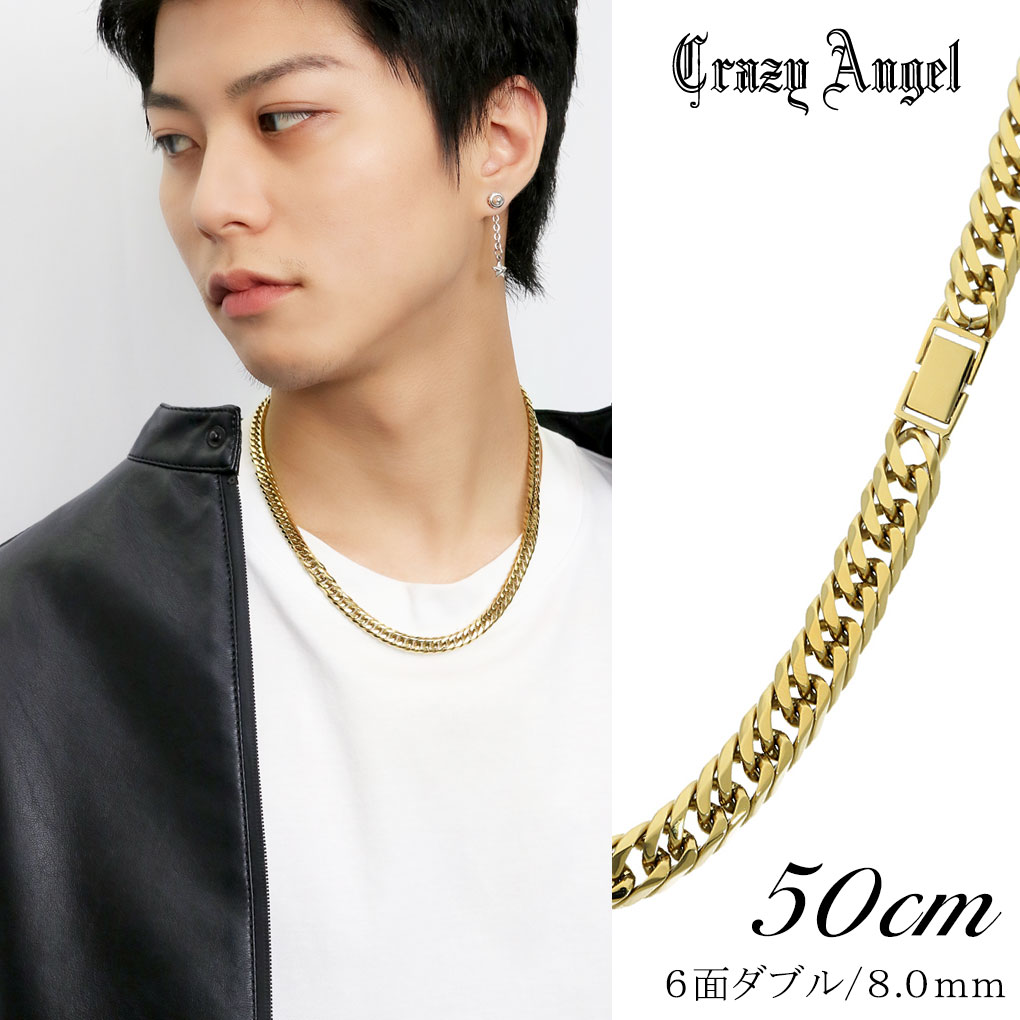 楽天市場】クレイジーエンジェル 喜平ネックレス 6面ダブル ゴールド