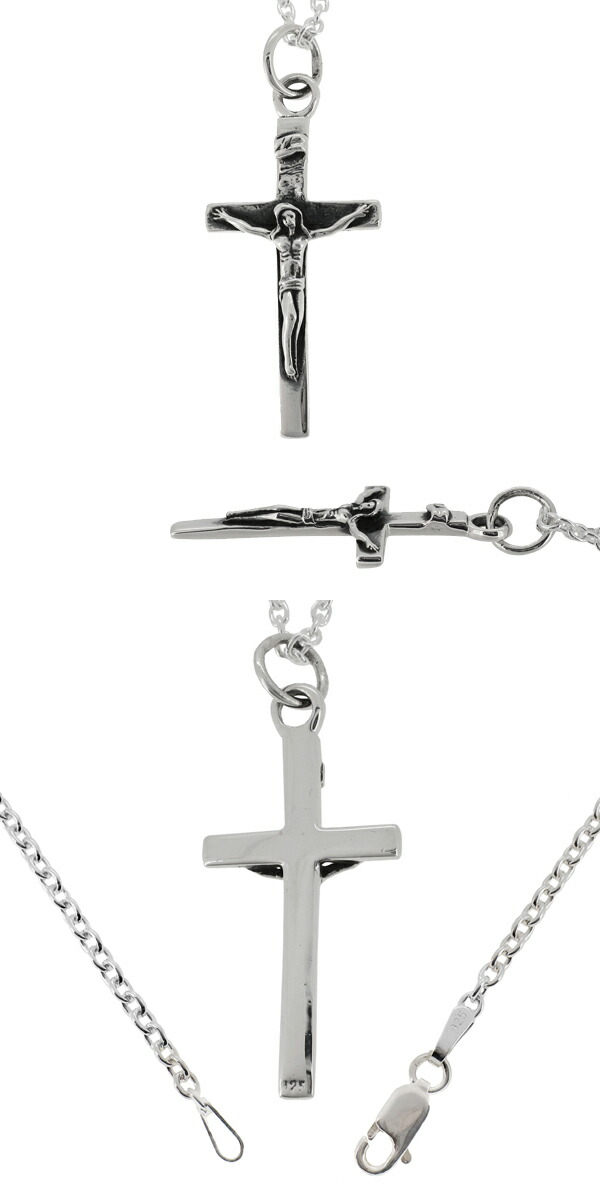 楽天市場】キリスト クロス シルバーネックレス シルバー925 メンズ
