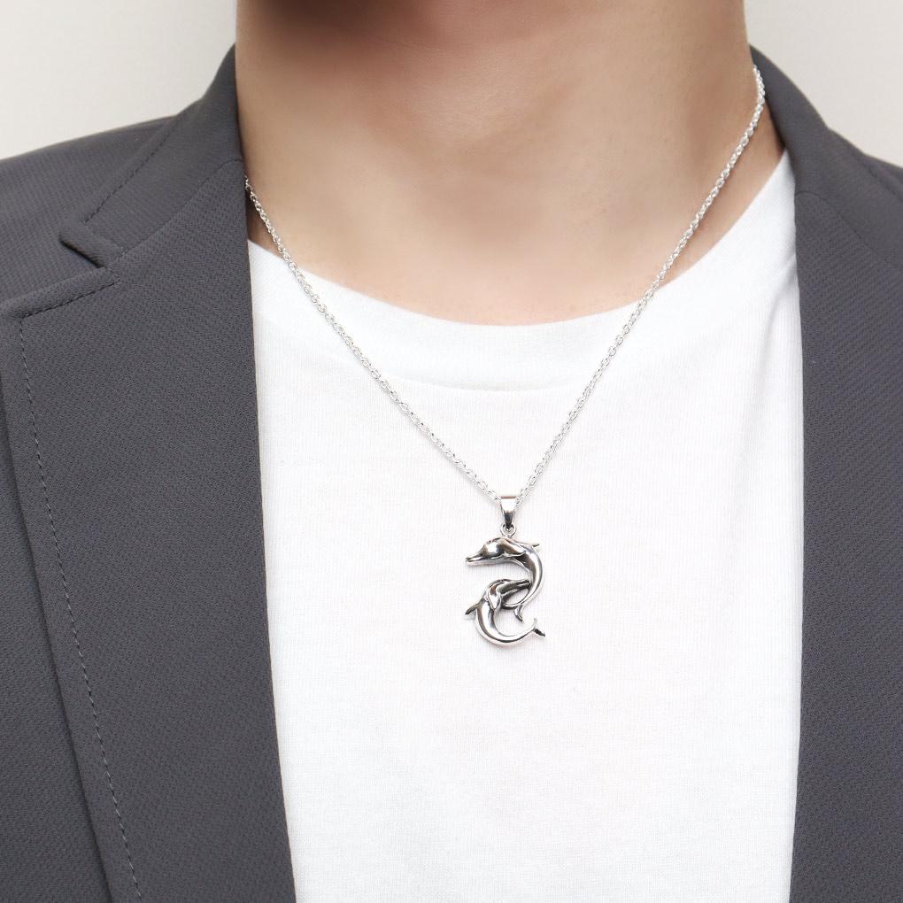 楽天市場】イルカ ネックレス ペンダント ペンダントトップ ペンダント