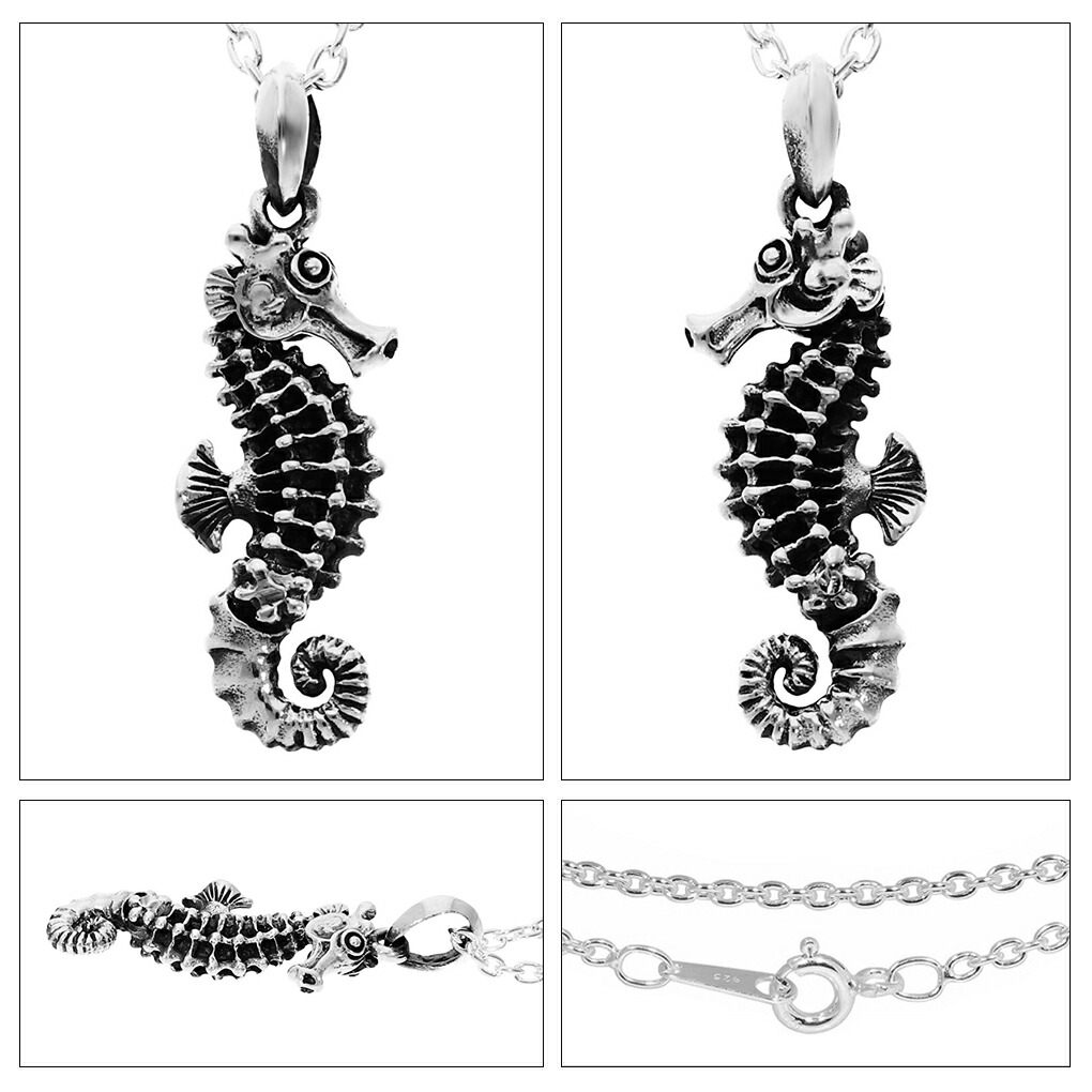 楽天市場】タツノオトシゴ ネックレス ペンダント ペンダントトップ