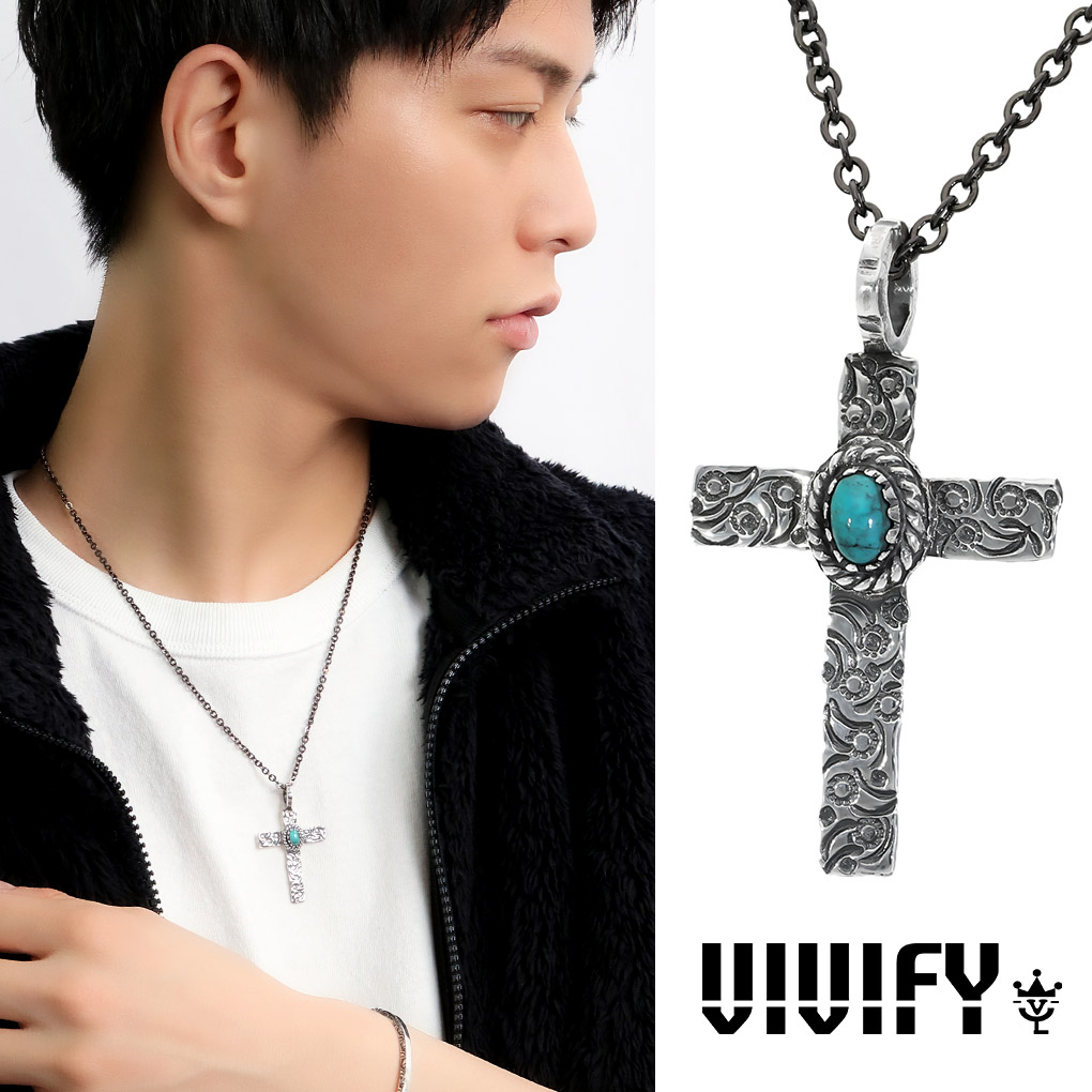 楽天市場】VIVIFY ビビファイ ペイズリー ターコイズ クロス