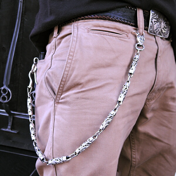 楽天市場】ウルフマン パルメット ローラー ウォレットチェーン