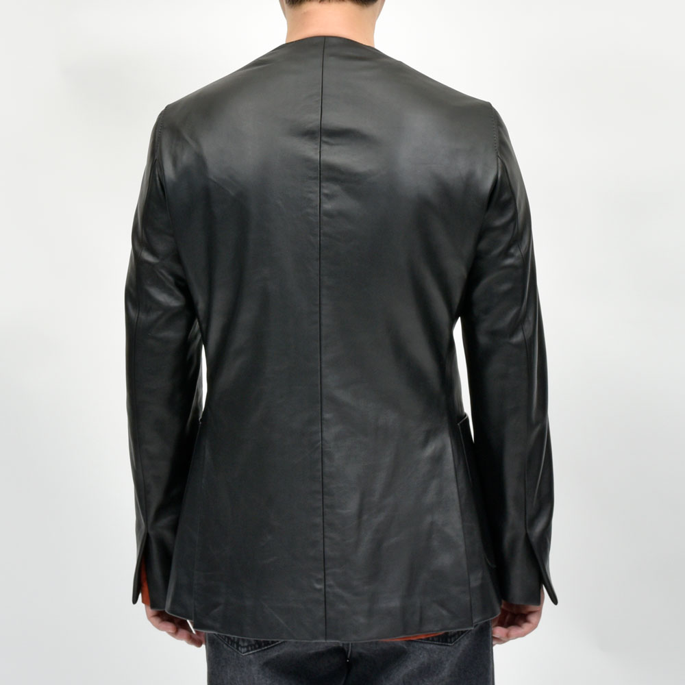 楽天市場】Belvest（ベルベスト）ナッパレザーノーカラー2Bジャケット