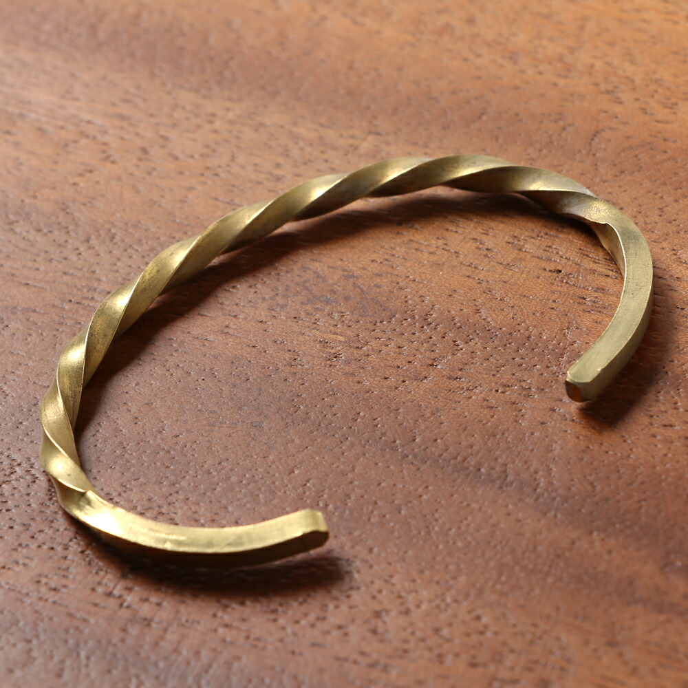 楽天市場】ねじりバングル Lサイズ KBG-003L-B 真鍮 アクセサリー