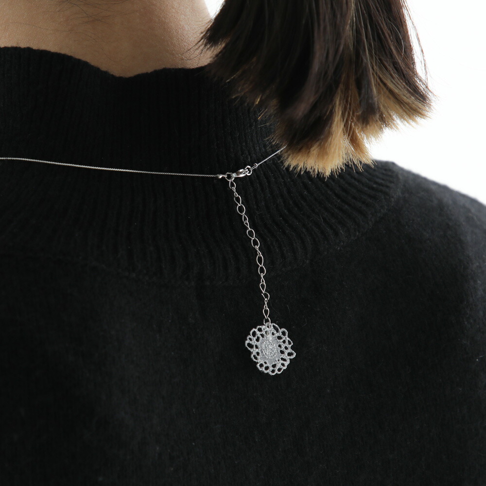 楽天市場】維菅束 Lace necklace Silver/Black ネックレス 作家 yuki