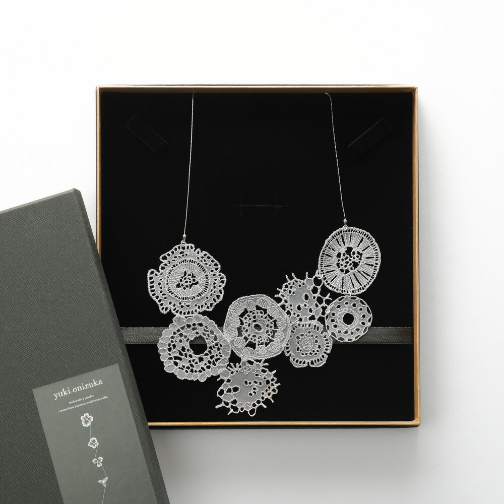 楽天市場】維菅束 Lace necklace Silver/Black ネックレス 作家 yuki