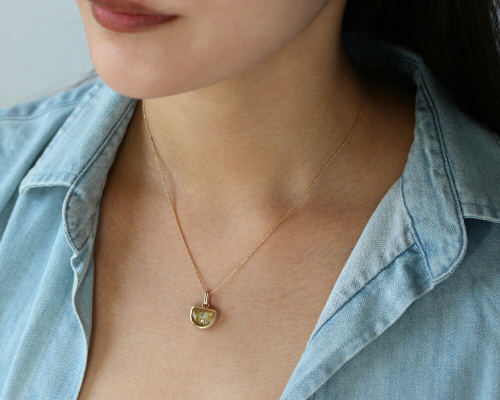 楽天市場】K10 スタールチルクォーツ ネックレスチャーム 4.03ct