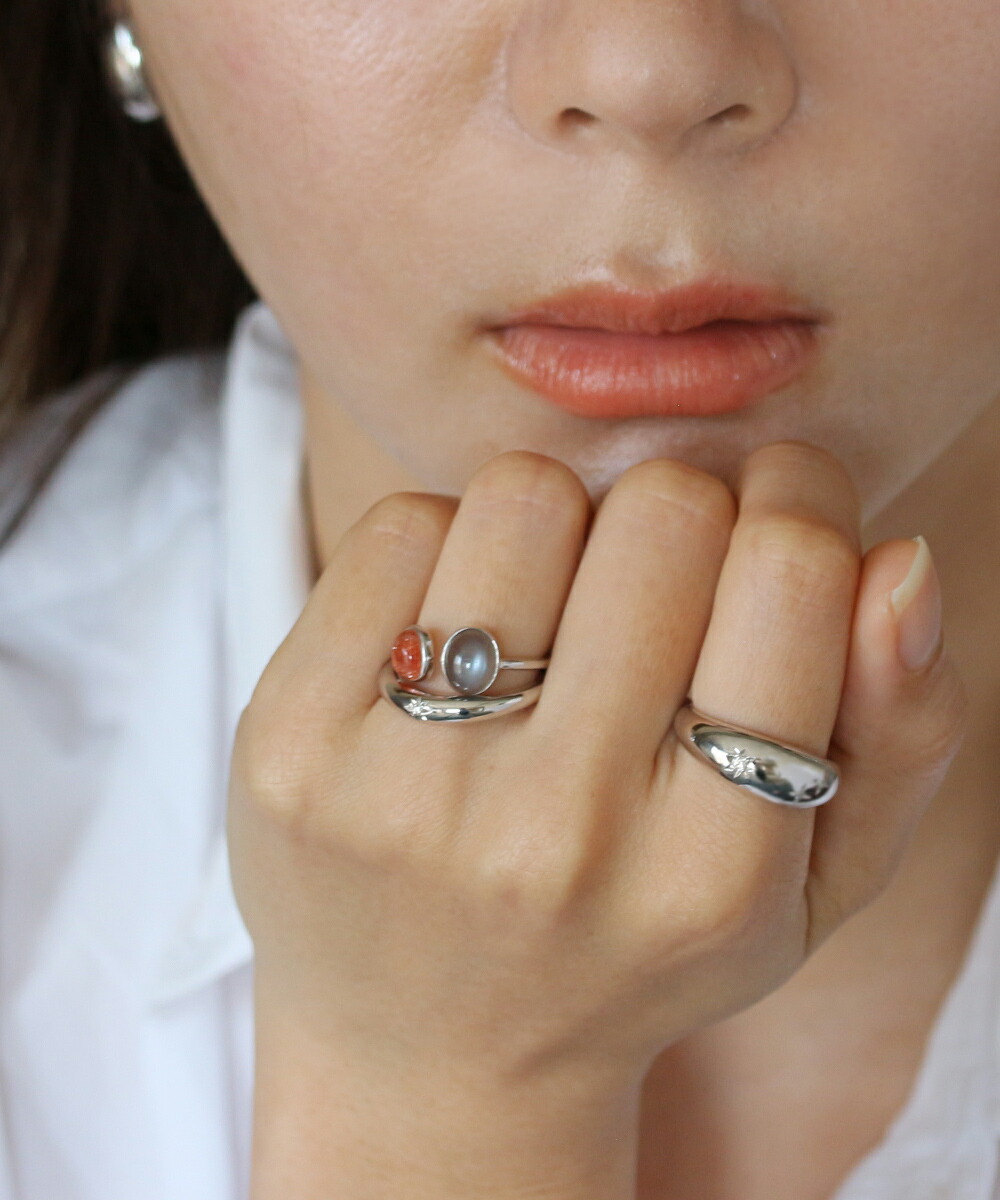 楽天市場】シルバー925 グレームーンストーン サンストーン オープン