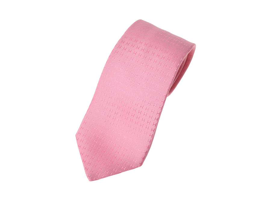 楽天市場】新品エルメス・HERMES ネクタイ H柄 シルク100％ ピンク