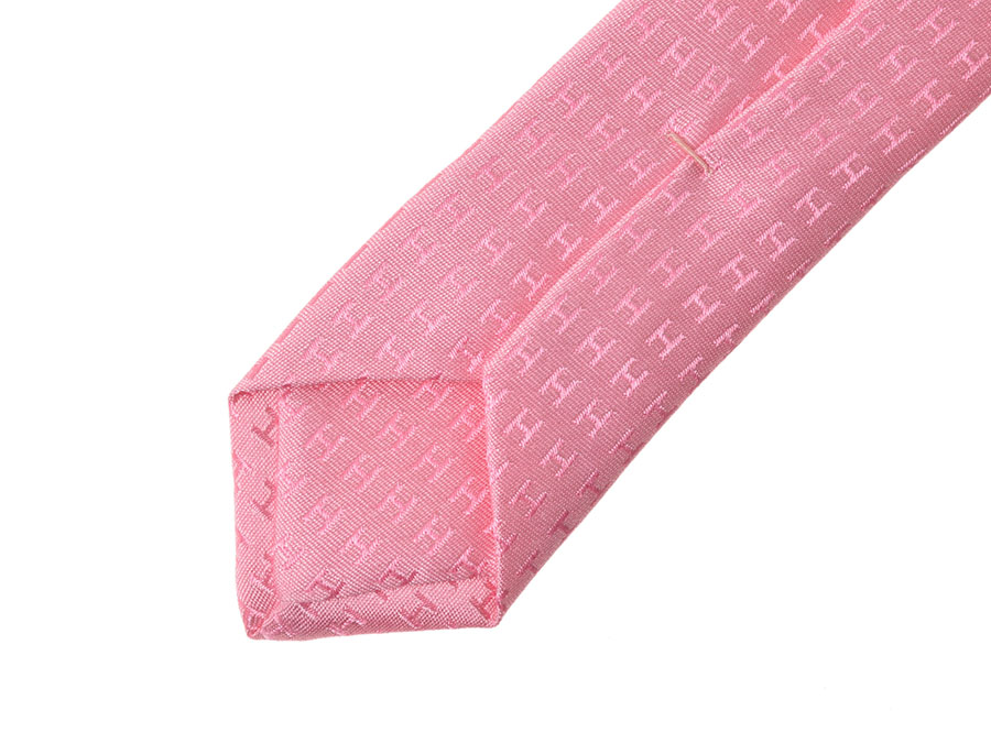 楽天市場】新品エルメス・HERMES ネクタイ H柄 シルク100％ ピンク 箱