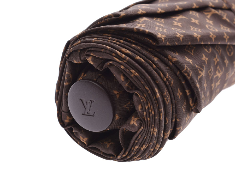 ルイヴィトン モノグラム パラプルュイジブレ 傘 90cm 7本骨 ブラウン