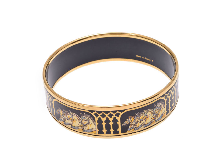 楽天市場】エルメス エマイユGM 黒 GP金具 馬柄 X刻印 レディース