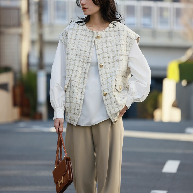 楽天市場】【在庫限り 47％OFF】ベスト レディース おしゃれ クルー