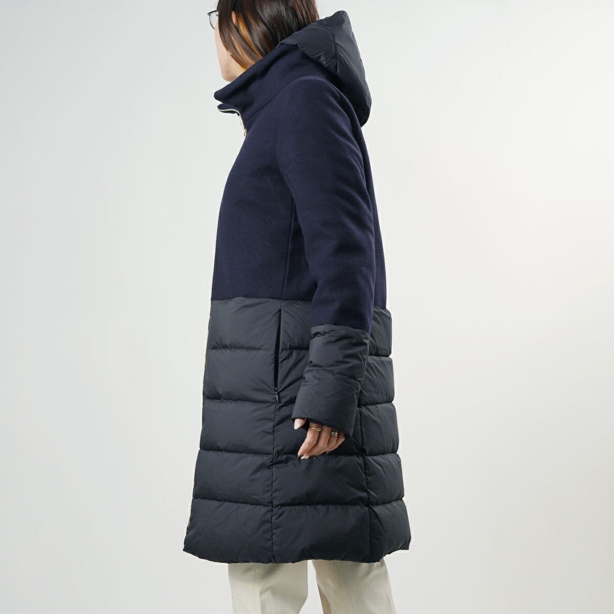 楽天市場】HERNO ヘルノ 切替ダウンコート PI001760D 39601 レディース