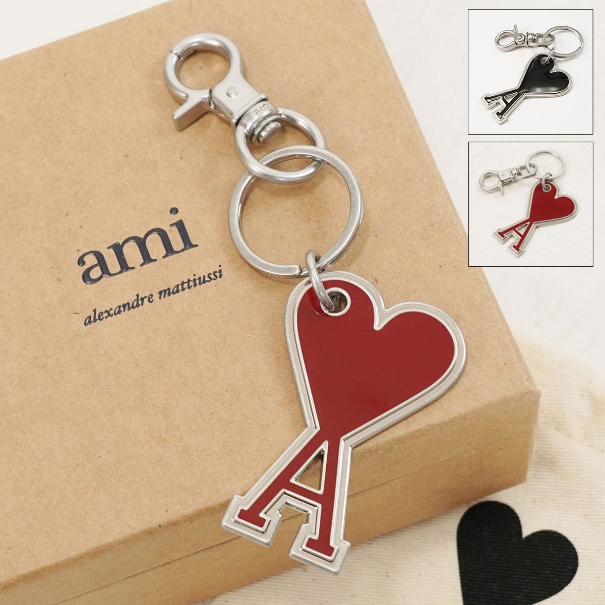 楽天市場】ami paris アミパリス キーリング キーホルダー UKR906 363