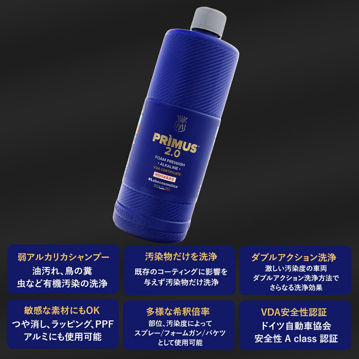 楽天市場】ラボコスメティカ カーシャンプー PRIMUS プリマス2.0