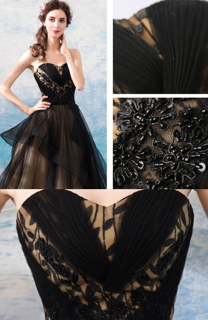 楽天市場】【ANGEL】 カラードレスベアトップチュールスパンコール