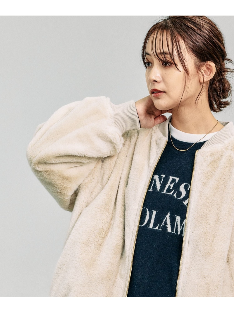 楽天市場】【SALE／70%OFF】リバーシブルフェイクファーブルゾン