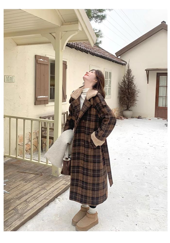 楽天市場】チェスターコート チェック柄 レディース ロングコート