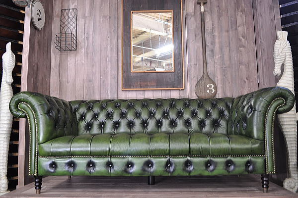 楽天市場】【開梱設置付】 【入荷しました】チェスターフィールド調総