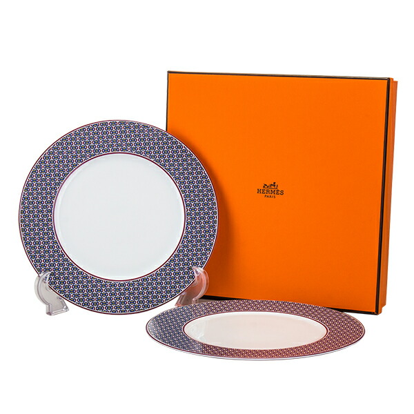 楽天市場】エルメス Hermes タイ・セット デザートプレート ペア 21.6