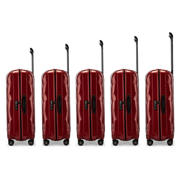 サムソナイト スーツケース シェル ファイヤーライト 4輪 赤 94L