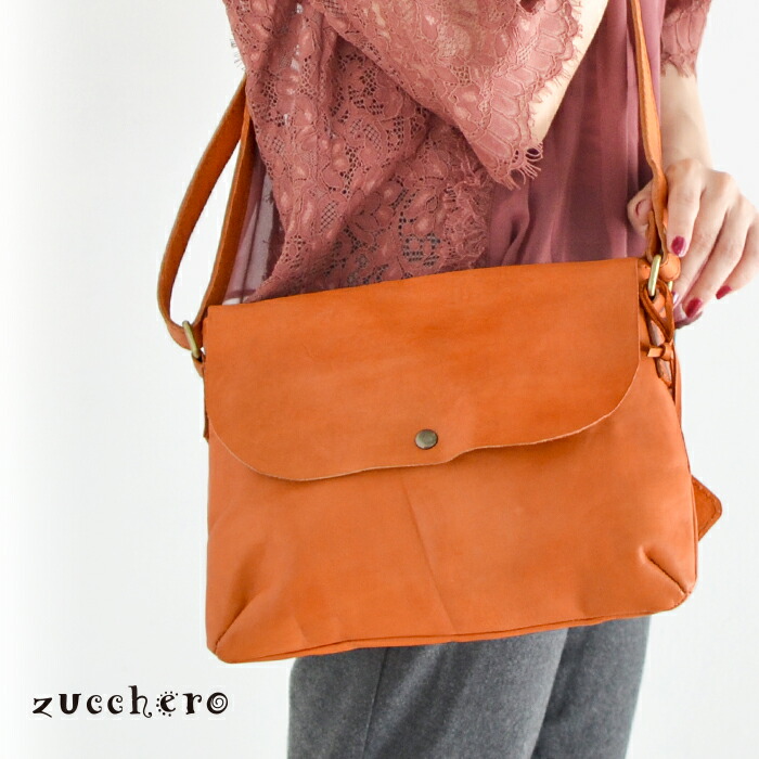 楽天市場】Zucchero（ズッケロ） レザー ショルダーバッグ 「Garnet